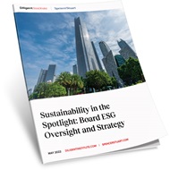 Sustainability in the Spotlight