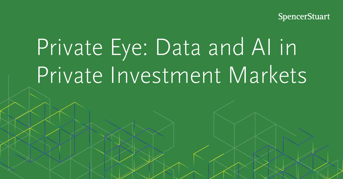 Private Eye: Data and AI in Private Investment Markets